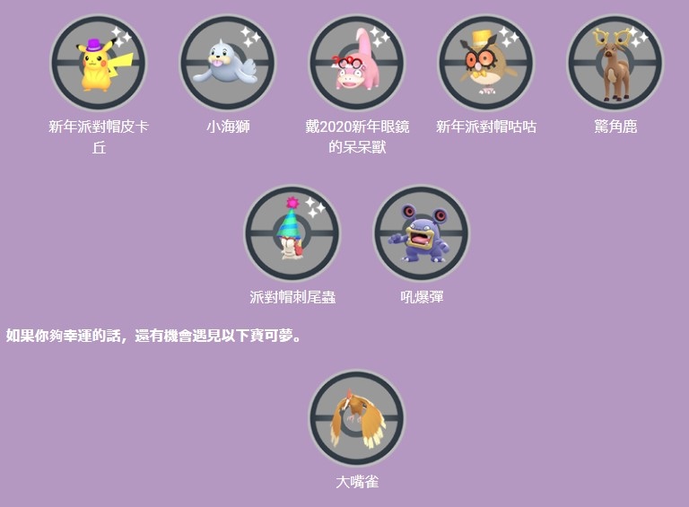 《Pokémon GO》2022 年新年活动降临！ 包括异色咕咕在内各式扮装宝可梦即将登场