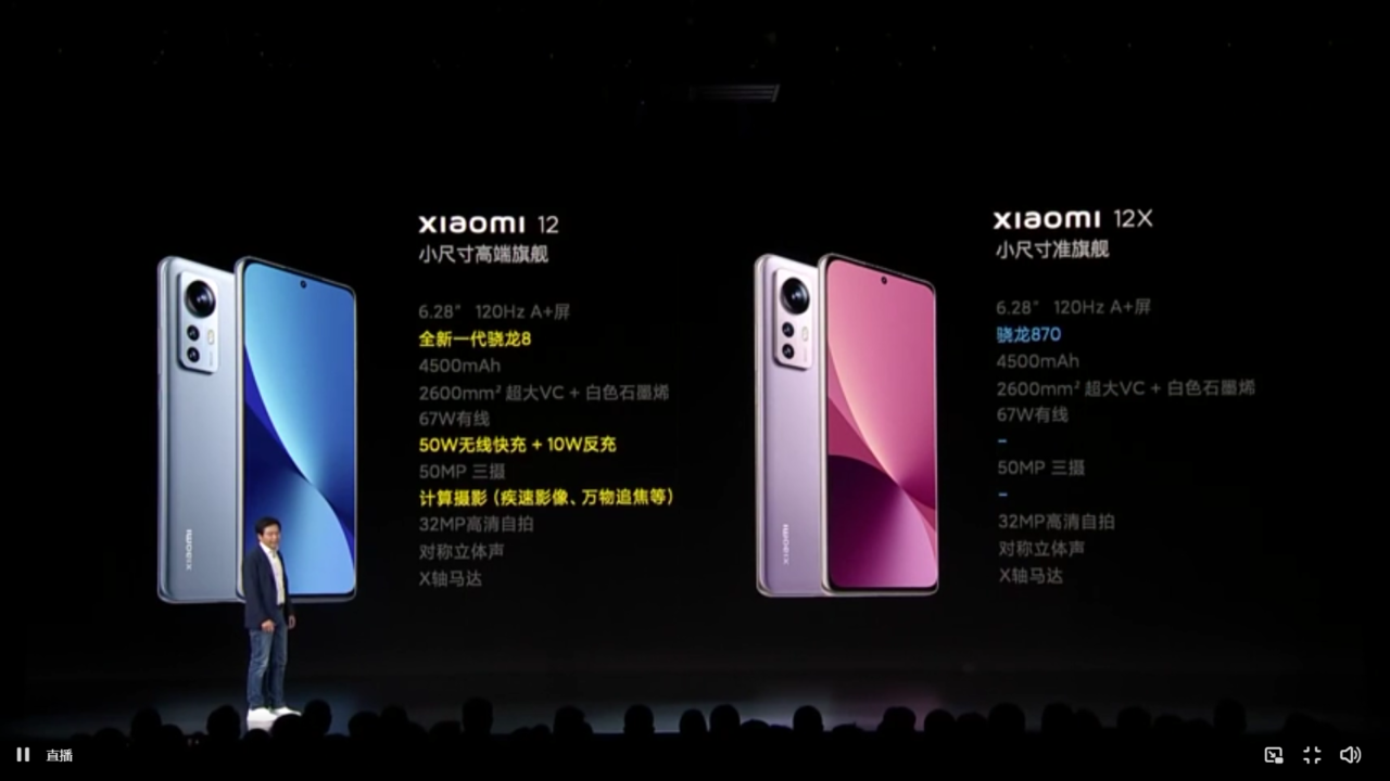 Xiaomi 12系列正式发布：售约3199起！SD 8 Gen 1处理器+120W快充+首发MIUI 13！
