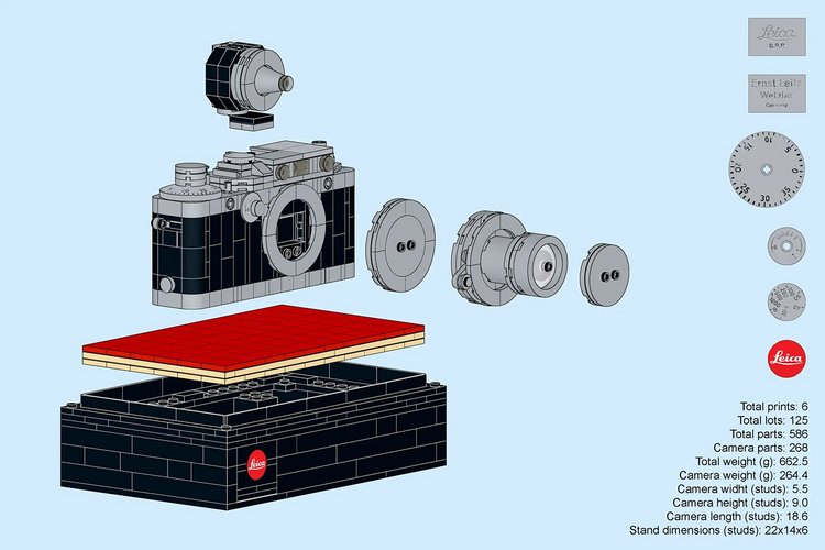 像真度更高，LEGO 版 Leica IIIf 配件多多