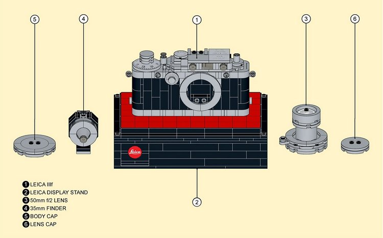 像真度更高，LEGO 版 Leica IIIf 配件多多