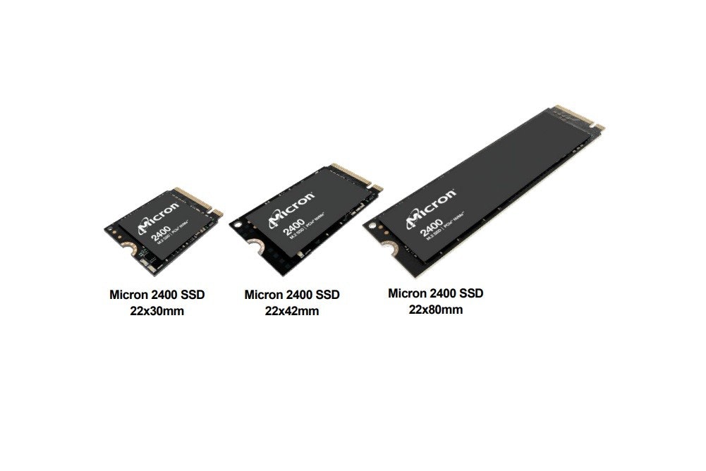 美光推出176层QLC NAND的2400 PCIe Gen4 SSD，2230规格即可提供单面颗粒2TB容量