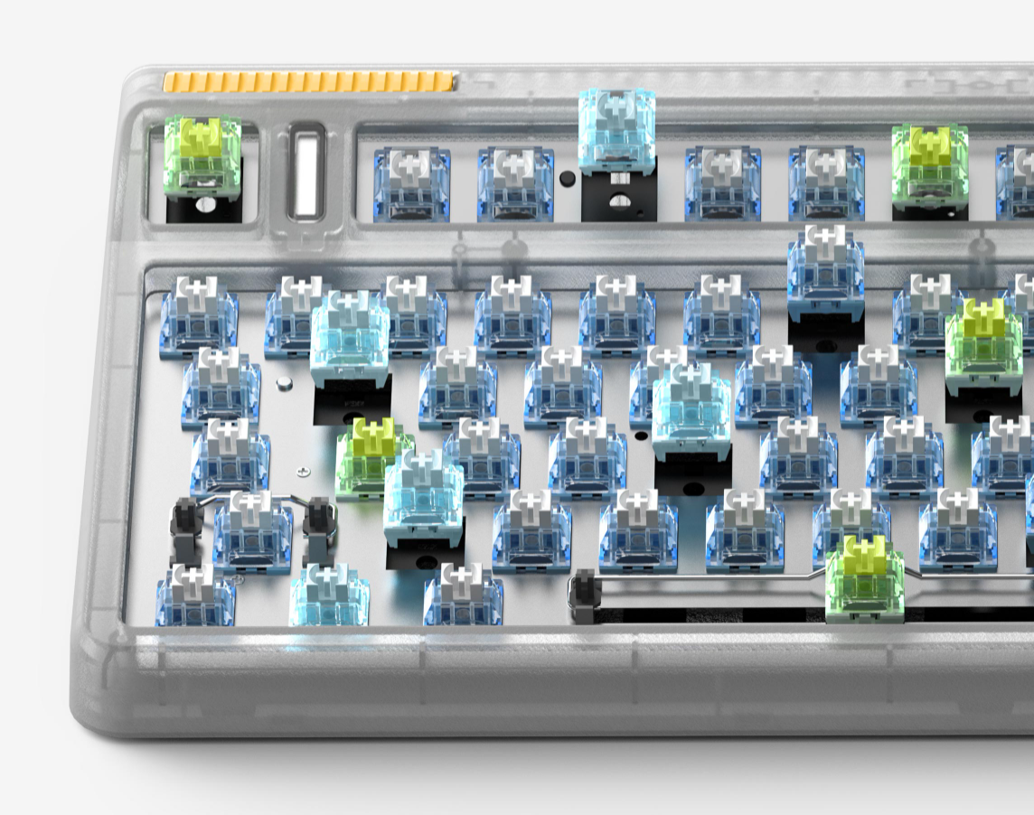 魅族超触感透明机械键盘即将发售 八种轴体售价799元