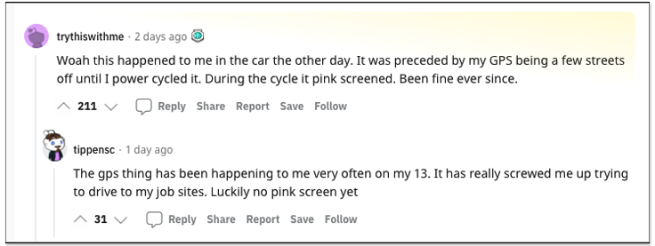 你的 iPhone 13 屏幕颜色变粉红色吗？ Apple 确认是软件 Bug 错误导致 
