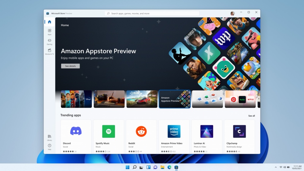 微软将在2月公开预览Windows 11上使用Android平台App功能