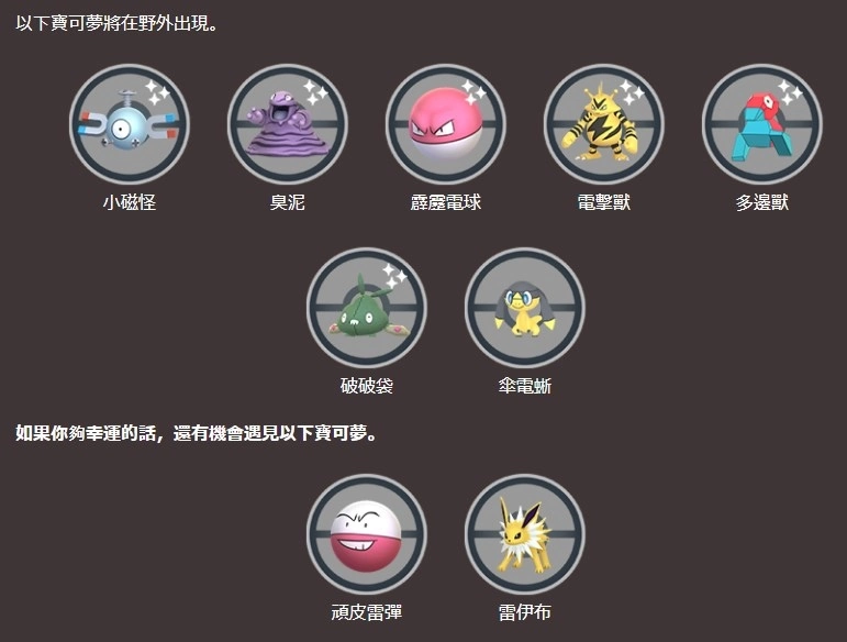 《Pokémon GO》推出名胜古迹的季节最新一波发电所活动！ 伞电蜥游戏内首次登场