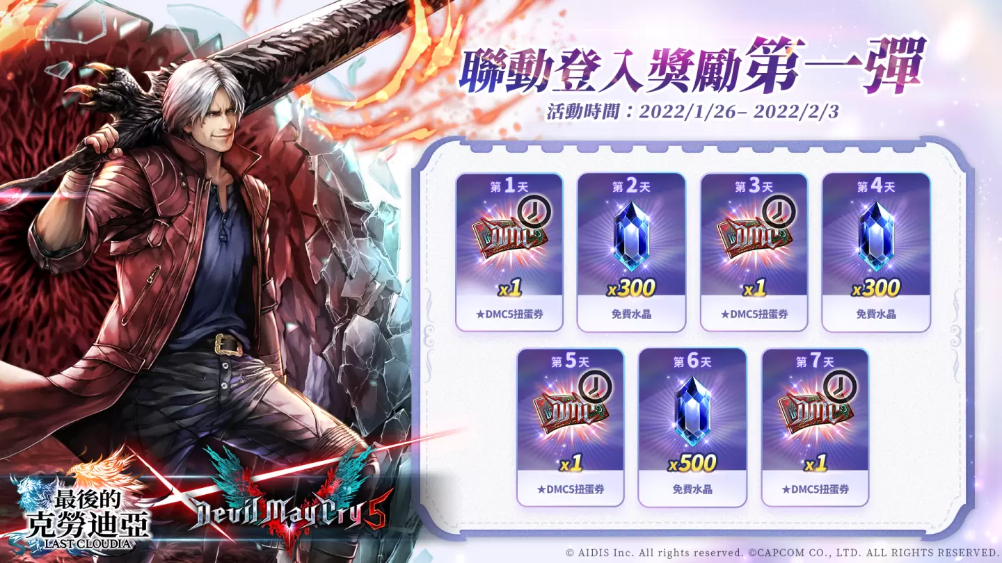 《最后的克劳迪亚》x《Devil May Cry 5》超燃联动！ 帅气满点的恶魔猎人飒爽登场！