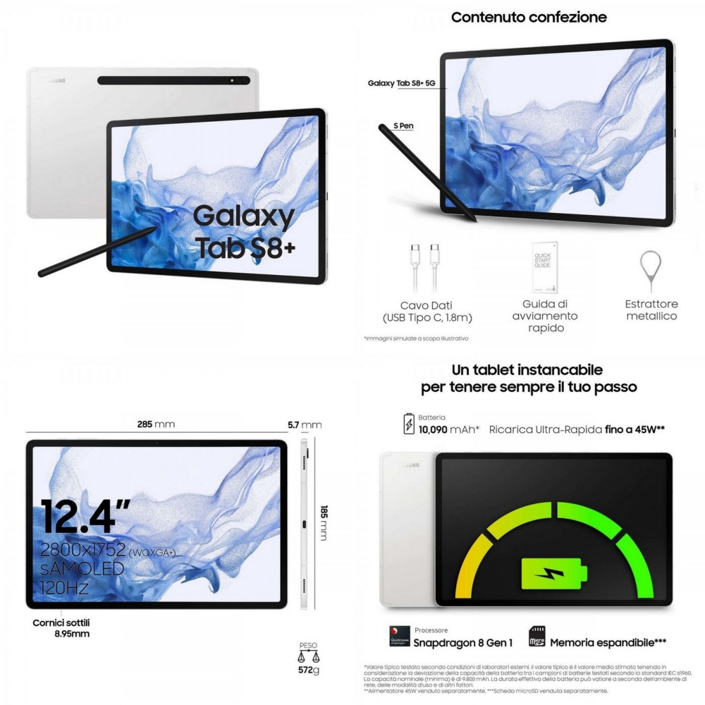 三星 Galaxy Tab 8 旗舰平板系列细节曝光 全数搭载 Qualcomm Snapdragon 8 Gen 1 处理器、S Pen 手写笔