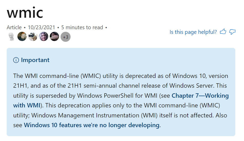 微软将终止开发IE 11 、WMIC工具等功能 