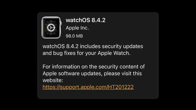 watchOS 8.4.2正式发布：为用户带来安全更新+BUG修复！ 