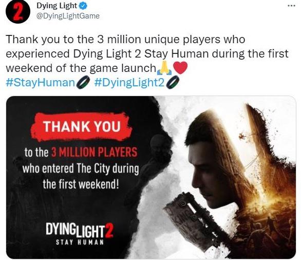 BUG 再多也是令人期待已久的大作 《DYING LIGHT 2》首周玩家数破三百万