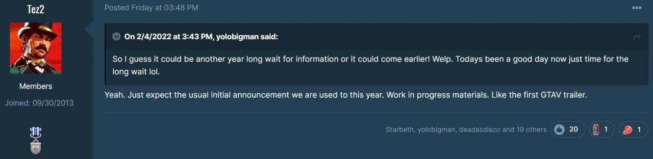 传《GTA 6》有望年内发布首部预告 有实机画面