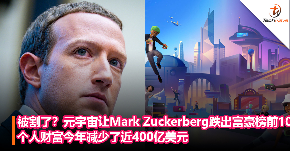 被割了？元宇宙让Mark Zuckerberg跌出富豪榜前10：个人财富今年减少了近400亿美元