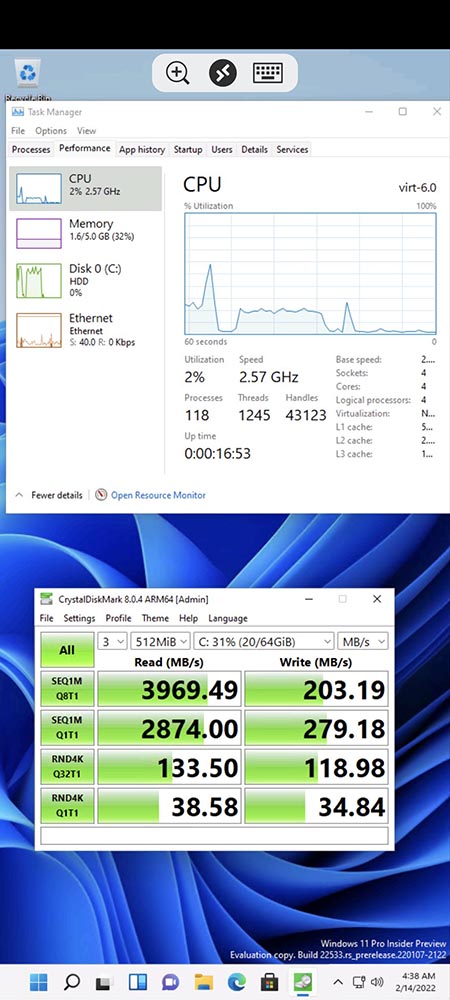 国外开发者发现 Android 13 可以顺畅的运行虚拟 Windows 11，连毁灭战士都能玩 