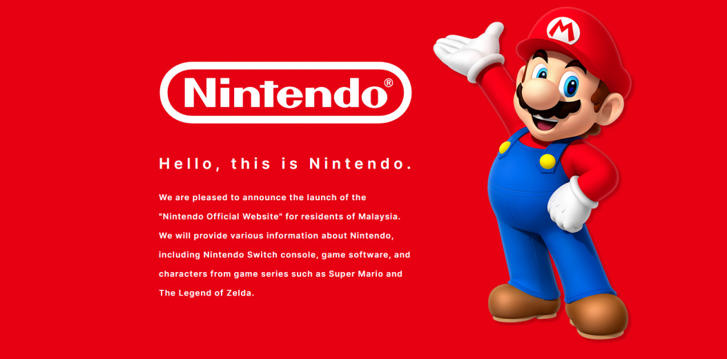 任天堂 Nintendo 宣布现已正式开放马来西亚官方网站，为玩家提供 Switch 主机、游戏作品等最新资讯！