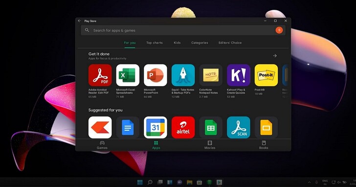 Windows 11用户可用第三方机制安装谷歌 Play Store并执行Android App了