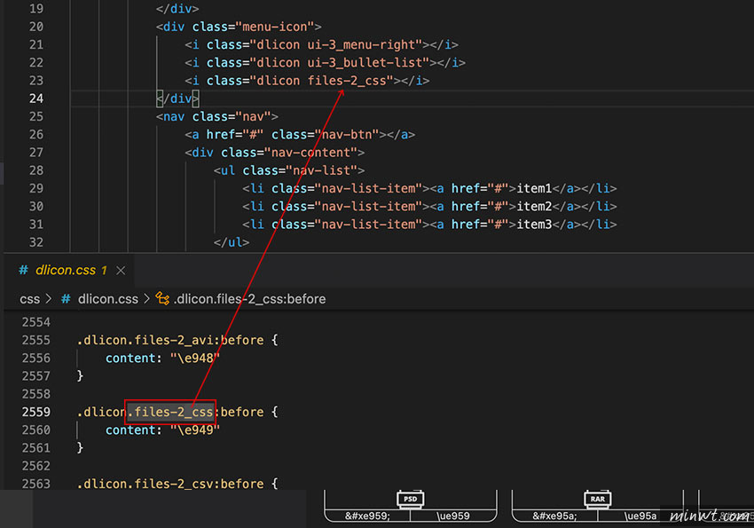 梅问题-Visual Studio Code 安装 Iconfont Previewer 外挂，让在VSCode可直接预览ttf图像文字文件缩图