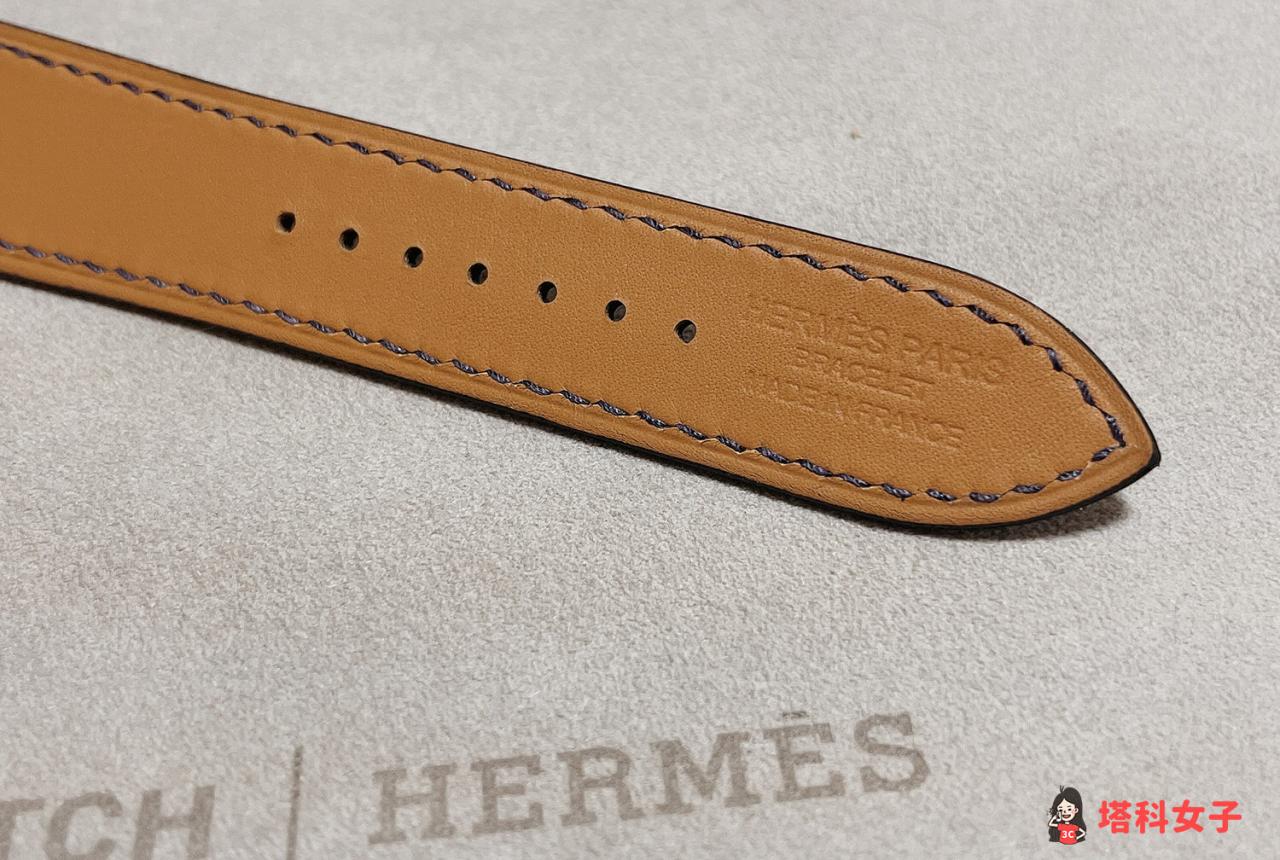 Apple Watch Hermès 表带开箱：表带内侧