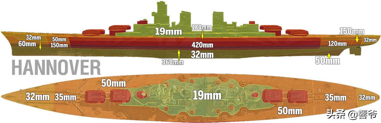 战舰世界浅析汉诺威(战舰世界汉诺威装甲结构)
