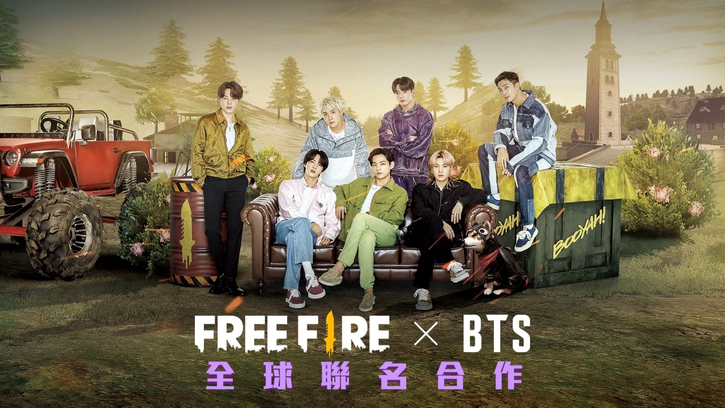 BTS 出任《Free Fire - 我要活下去》全球品牌大使，特别联名活动合作即将登场 