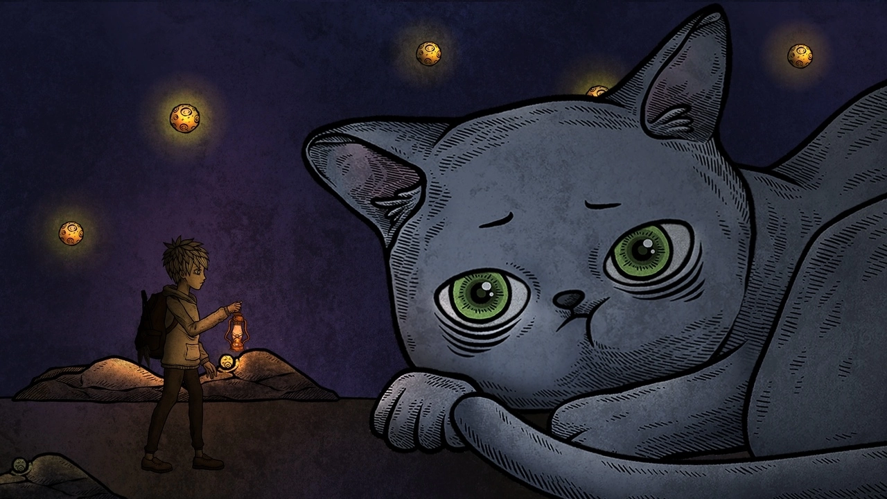 插画风格独立游戏《猫博物馆》与猫咪们一同破解诡谲谜题