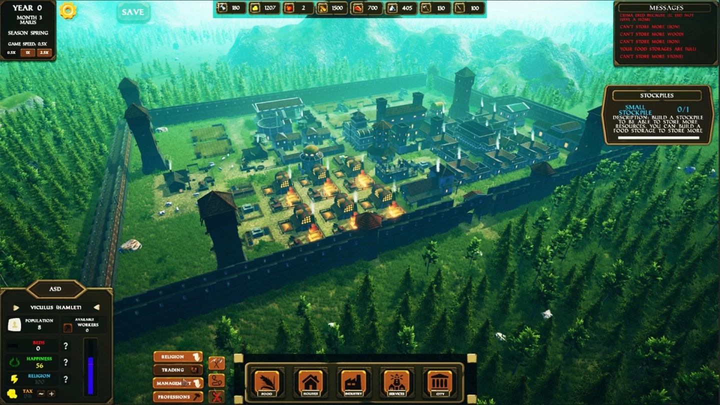 《Roman Triumph：Survival City Builder》建设都市除居民外还要注意神话怪物来袭