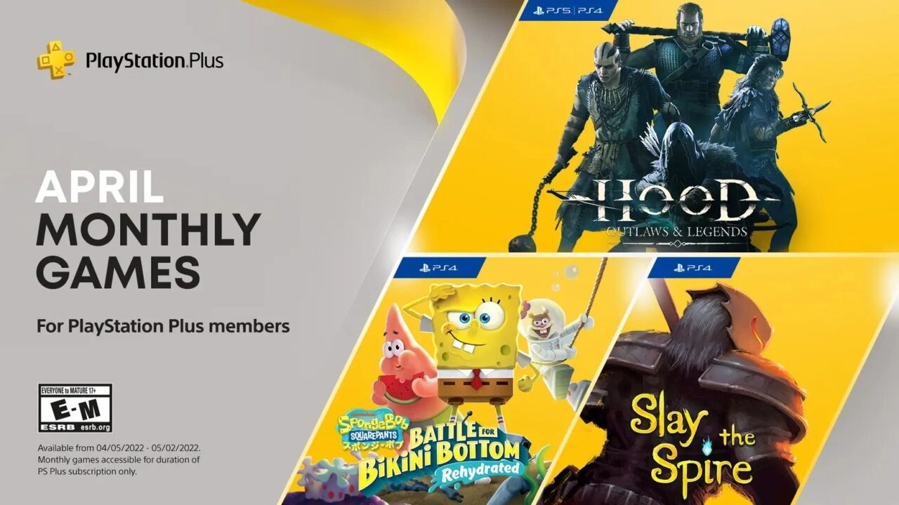 PS Plus 4 月欧美免费游戏《Hood：Outlaws & Legends》、《Slay the Spire》&《海绵宝宝》即将推出