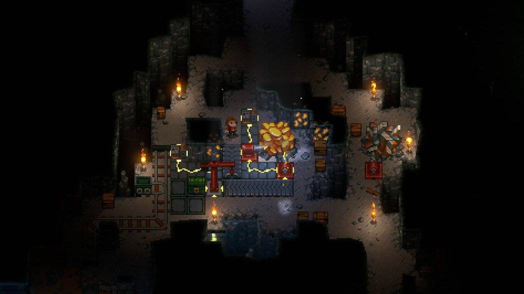 Steam像素冒险《核心守护者》展开抢先体验 8人合作洞穴探险打怪兽！