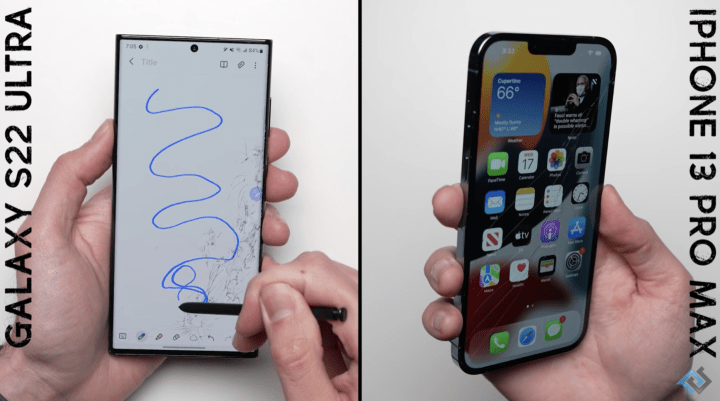 三星 Galaxy S22 Ultra 与 iPhone 13 Pro Max 摔落 PK，看谁比较耐用