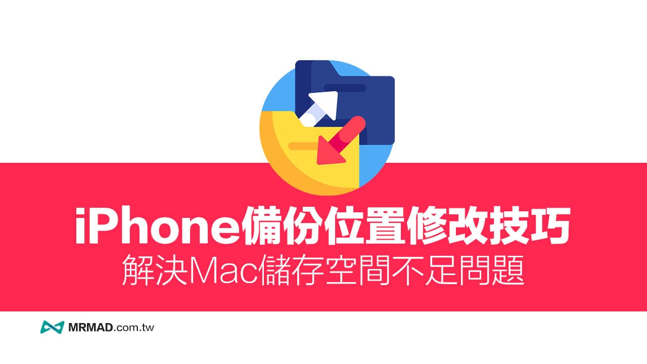 Mac修改iPhone备份到外接硬盘教学，避免备份空间不足