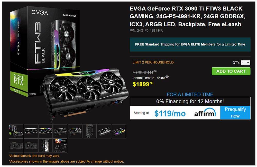 GeForce RTX 3090 Ti 国外现在已经卖得比 MSRP 原价还便宜