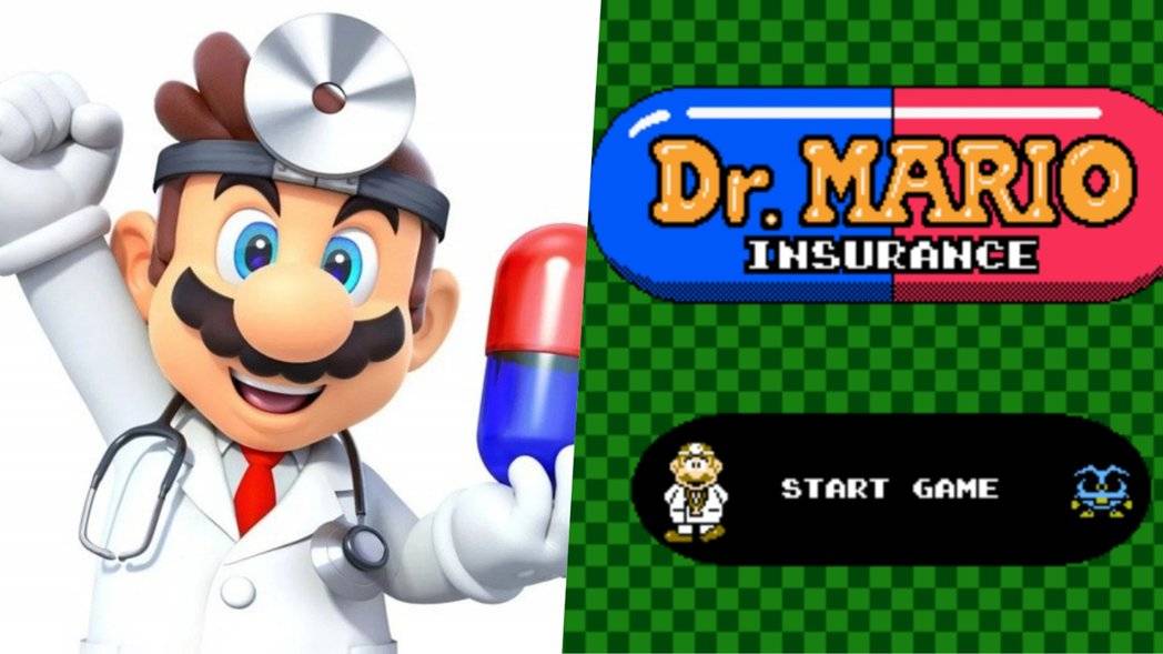 图/任天堂/drmarioinsurance.com