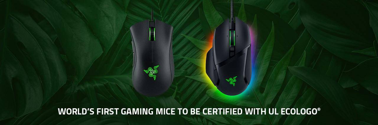 Razer宣布旗下Basilisk V3以及DeathAdder Essential是首款得到ECOLOGO认证的电竞滑鼠！以电竞的方式来庆祝世界环境日！