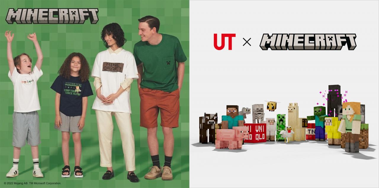 《Minecraft》再度与-UNIQLO-联名推出系列-UT，7-月-15-日起正式在全台-UNIQLO-实体店铺与网络商店贩售