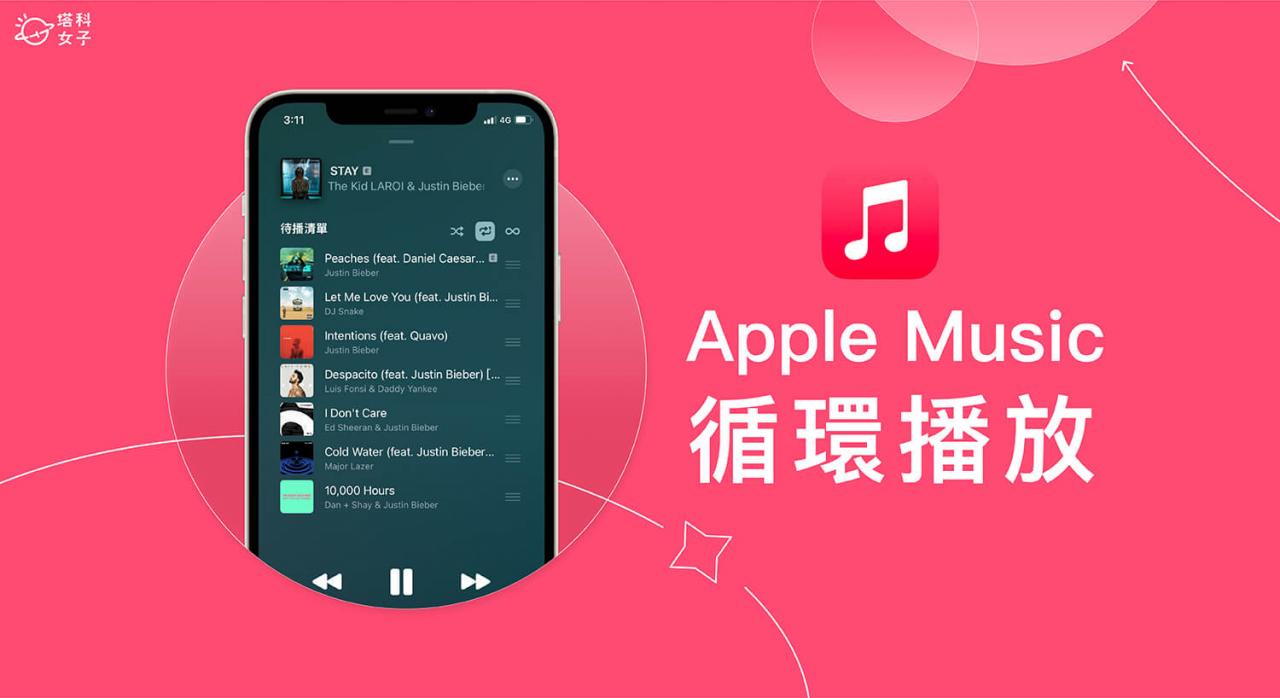 Apple Music 重复播放怎么用？ 循环播放专辑或单曲循环一首歌