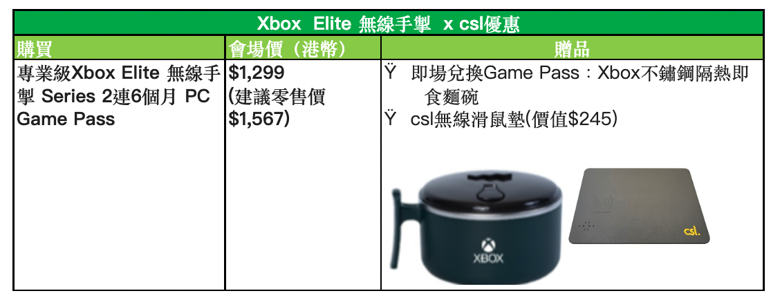 Xbox携手csl推出瞩目必抢打机优惠 ，988即享次世代游戏体验