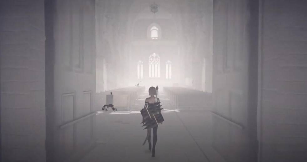 《NieR:Automata》复制城市新的隐藏房间后续可通往神秘教堂，内有疑似《NieR Replicant》彩蛋！