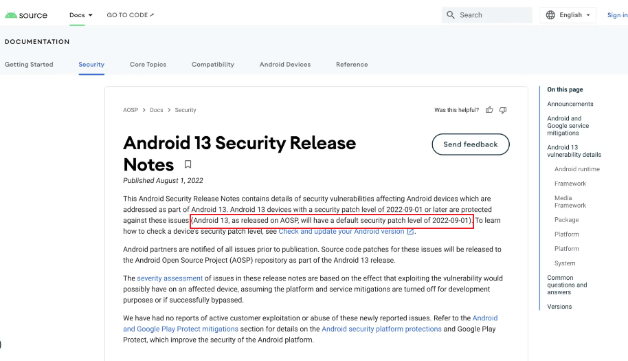 离正式版不远了？Google暗示Android 13 稳定版将于9月推出！