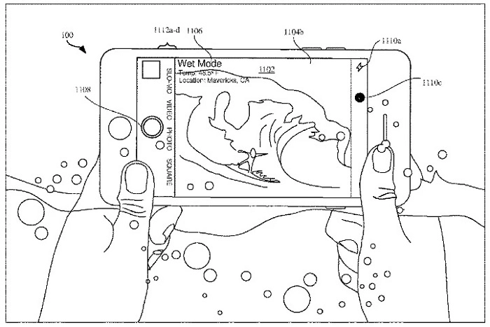 下雨天手机触控很难用？ 苹果新专利让用户更容易在雨水中触控互动