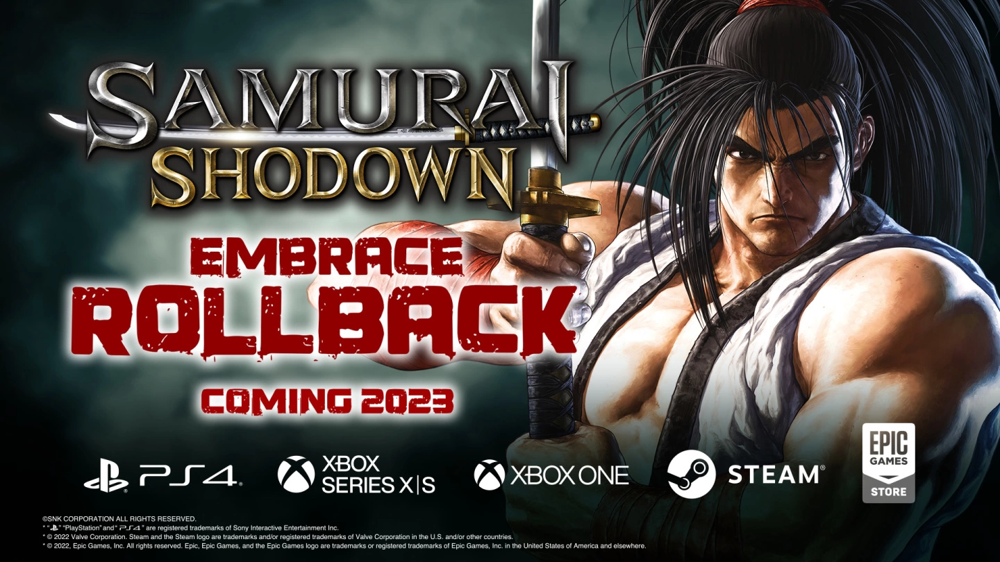 剑戟对战格斗游戏《SAMURAI SHODOWN》将于 2023 年实施线上对战功能升级