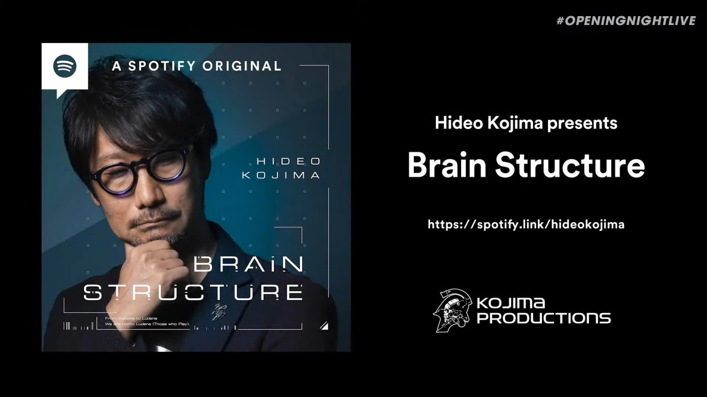 小岛秀夫现身gamescom 2022开幕夜不讲游戏，揭露Podcast节目《Brain Structure》9月登场