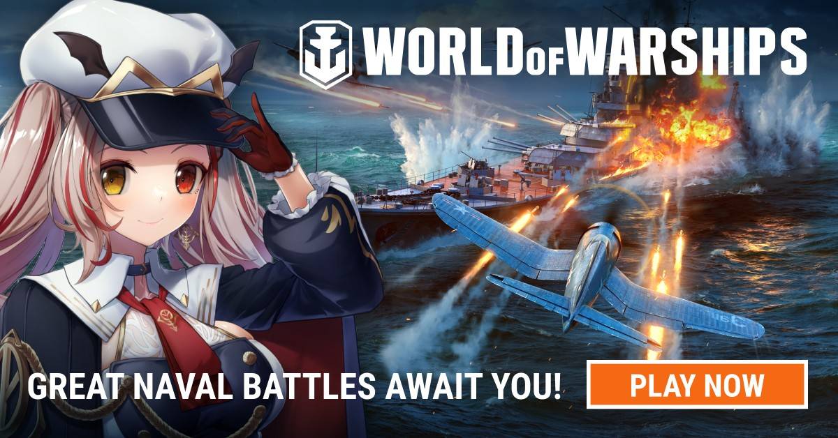 海战主题 MMO 射击游戏《World of Warships》将联手 MyHoloTV 参加 Animangaki2022 活动！