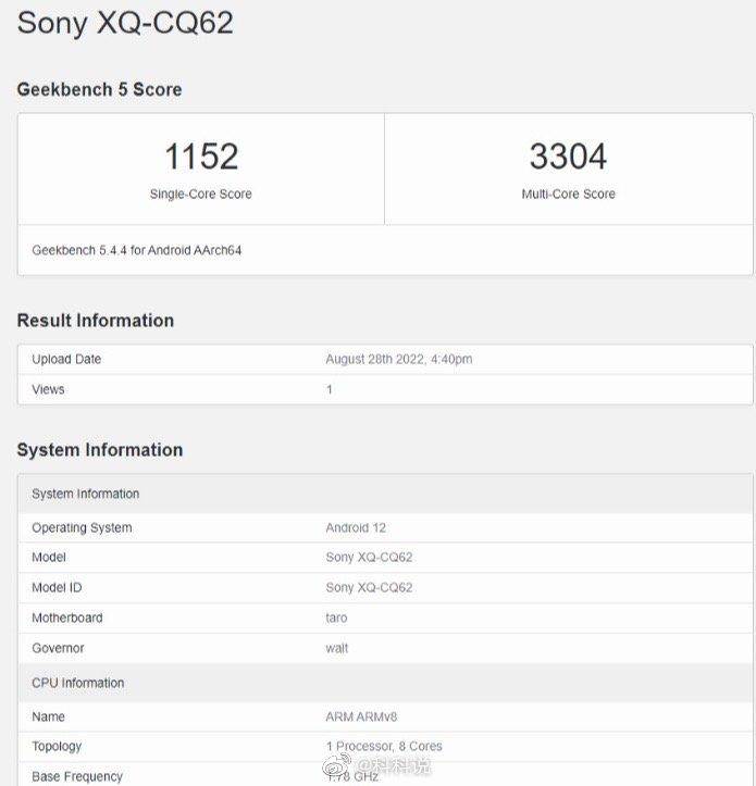 Sony小旗舰 Xperia 5 IV跑分出炉！ 处理器传搭高通S8 Gen 1