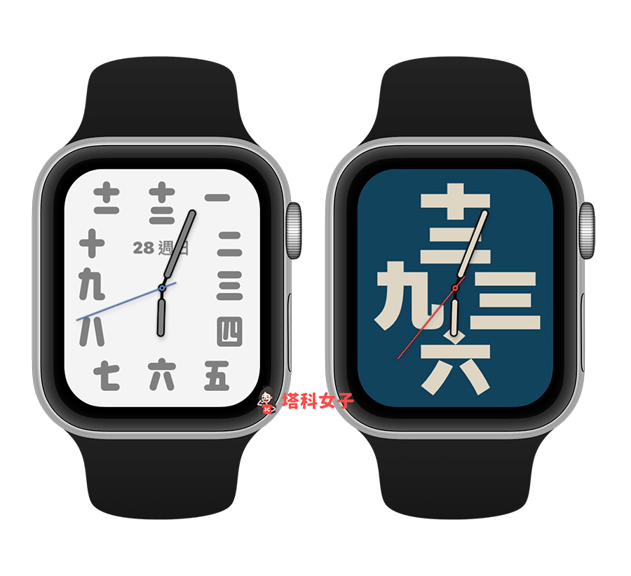 Apple Watch 中文数字表面