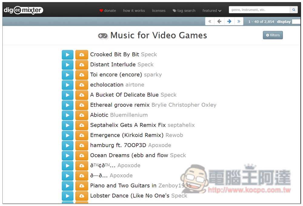 dig.ccmixte 提供上千首免费音乐，CC 授权标注来源就能商用