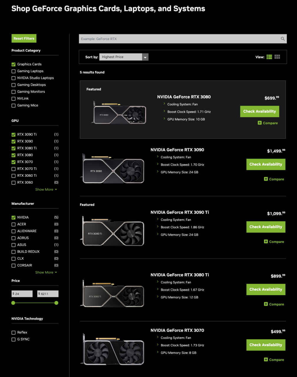 新一波降价行动开始，1099.99美元可以入手NVIDIA GeForce RTX 3090 Ti Founders Edition