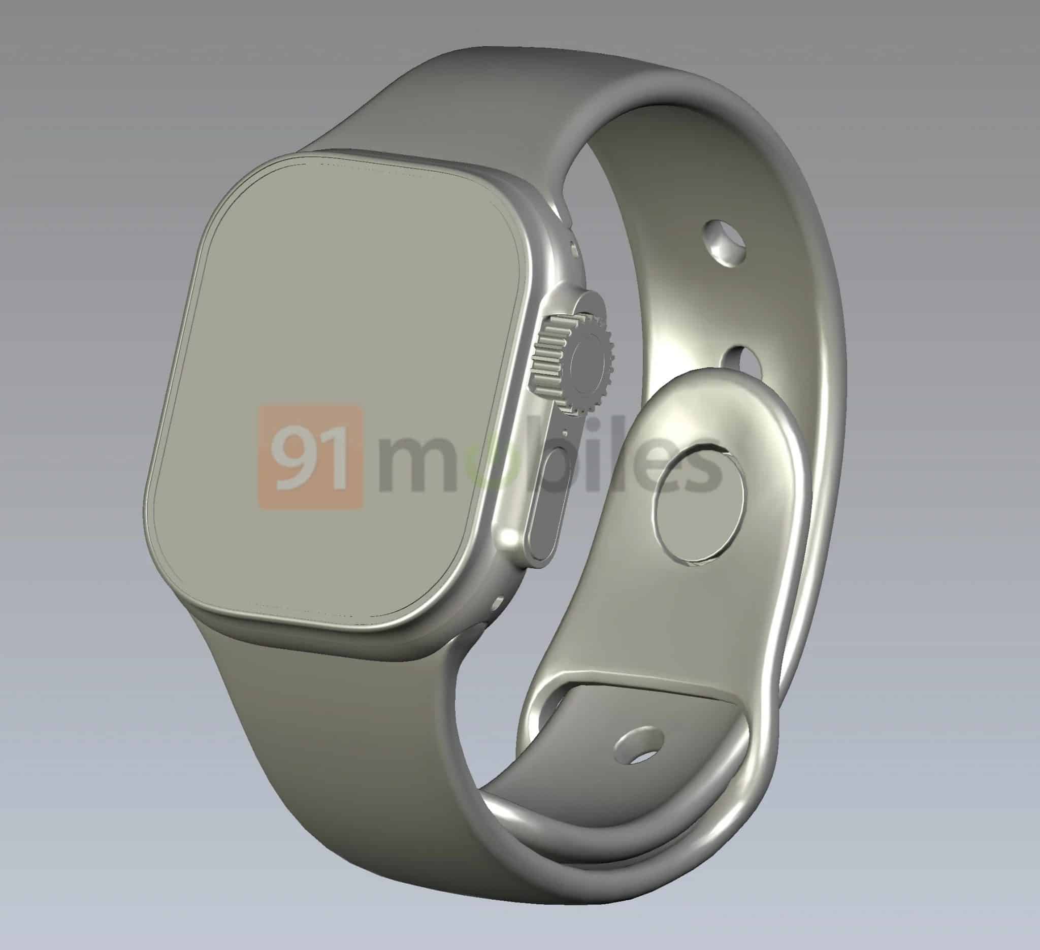 Apple Watch Pro CAD 渲染设计图曝光1