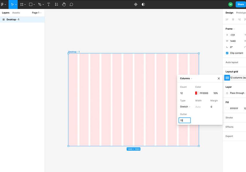 梅问题-如何将 Figma 版面，依照Bootstrap网格系统分割成12等分