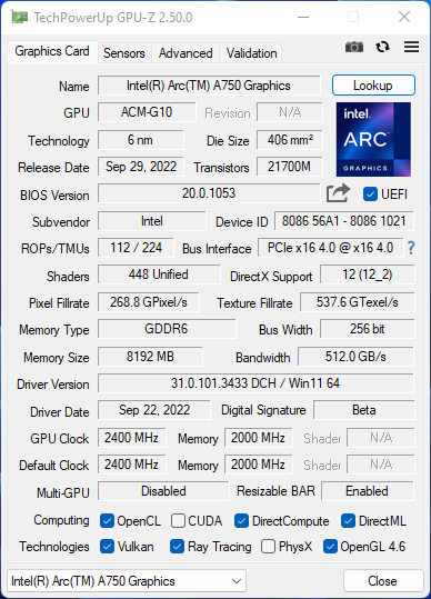 主流显示卡市场的新选择，GeForce RTX 3060 与Intel Arc A770、A750 实测比较