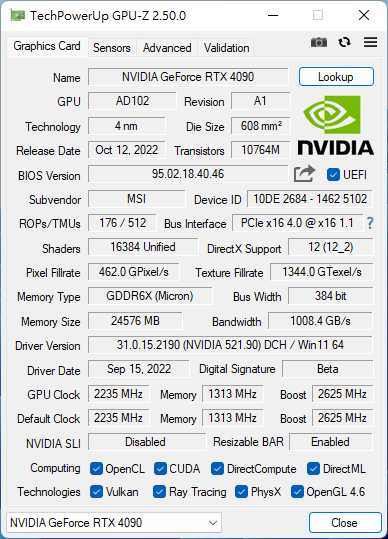 MSI GeForce RTX 4090 SUPRIM X 24G 拆解与效能评测！！