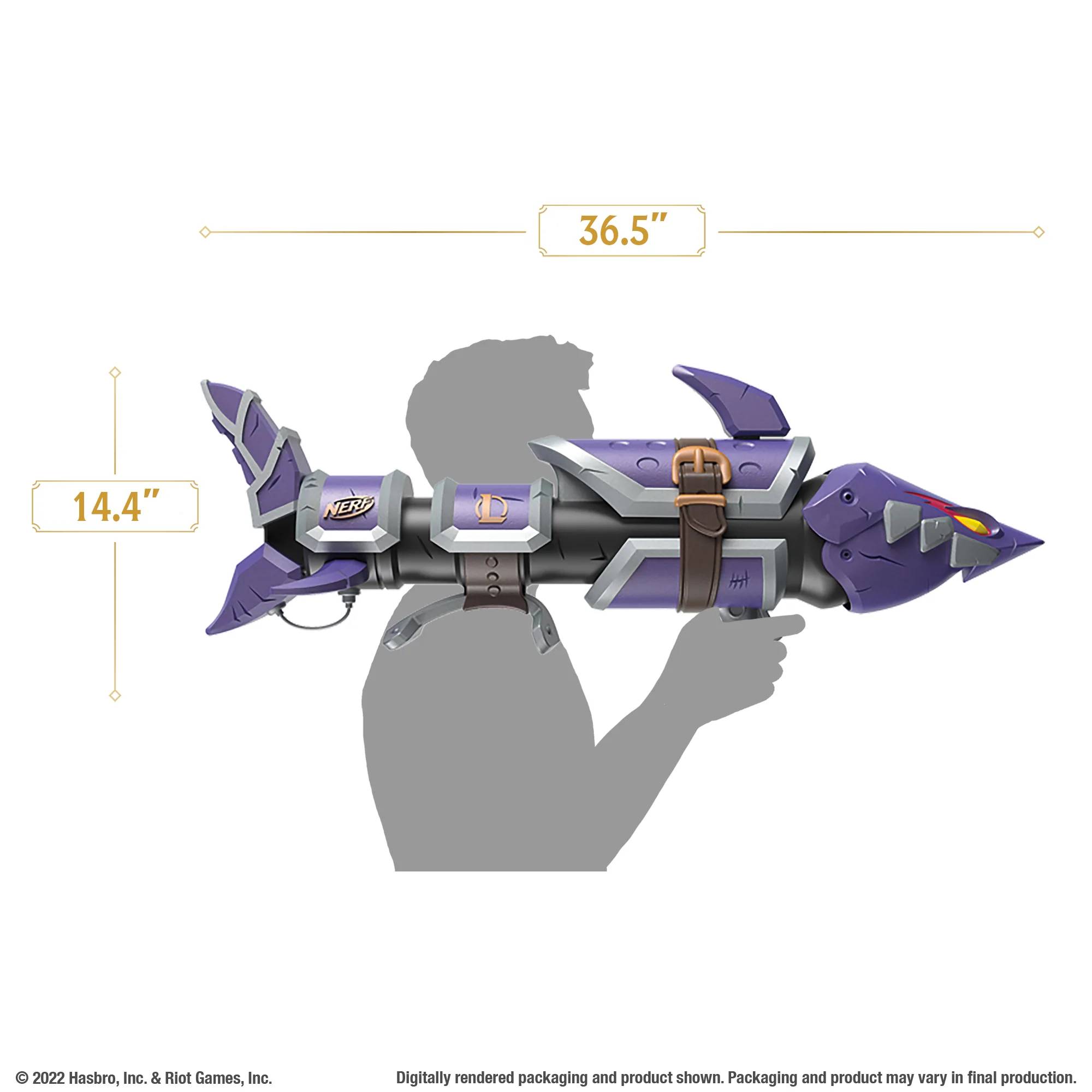可恶想收藏！NERF LMTD 与 Riot Games 联名合作，推出《英雄联盟》角色 JINX 鱼骨火箭筒！
